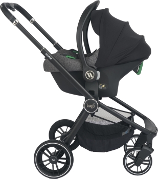 Bagi Easyfold 3S Cosmo Travel Sistem Bebek Arabası Light Grey - Black - 11