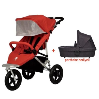 Easywalker Sky Plus Base Berry Red (Portbebe Hediyeli) - 1