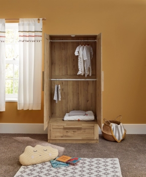 Mamas Papas Atlas Wardrobe Pale Oak - 6