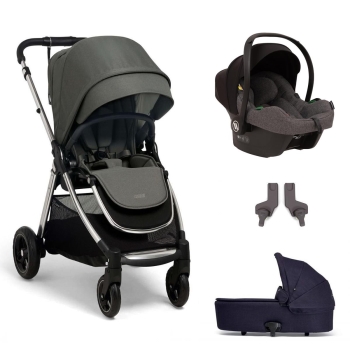 Mamas Papas Flip XT 3 Portbebeli Travel Sistem Bebek Arabası Harbour Grey - 1