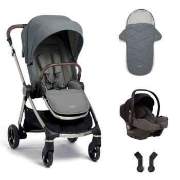 Mamas Papas Strada Cosmo Travel Sistem Bebek Arabası Grey Melange - 1