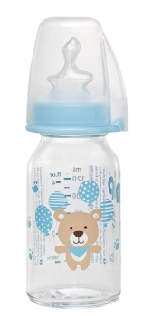 Nip Wide Neck Bottle 125 ml Antikolik Cam Biberon Erkek - 2