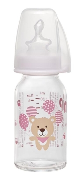 Nip Wide Neck Bottle 125 ml Antikolik Cam Biberon Kız - 2