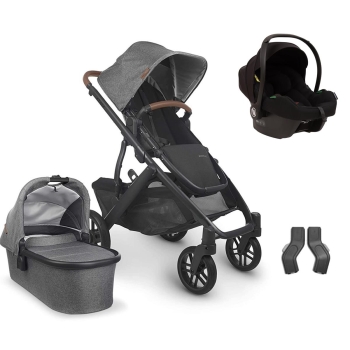 Uppababy Vista V2 Cosmo Travel Sistem Bebek Arabası Greyson - Black - 1